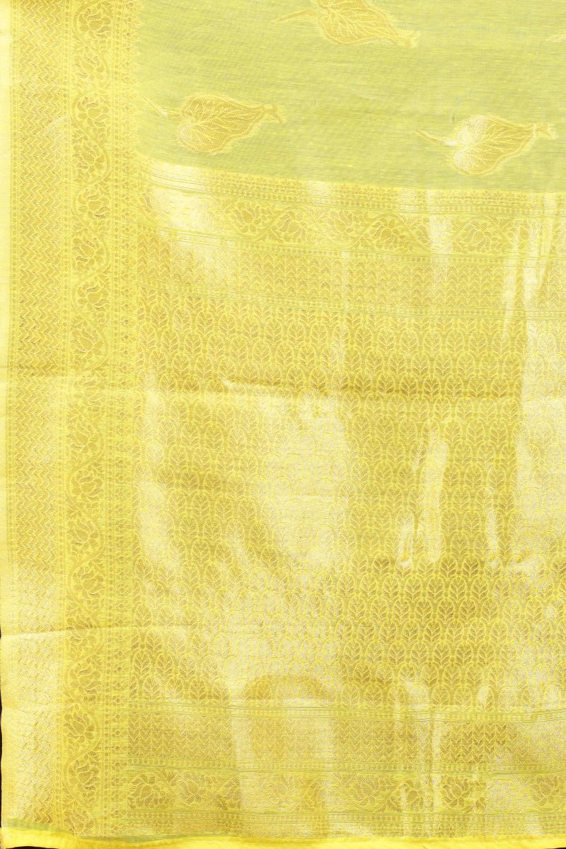 Women's Pure Cotton Saree with Unstiched Blouse Piece - Image 6