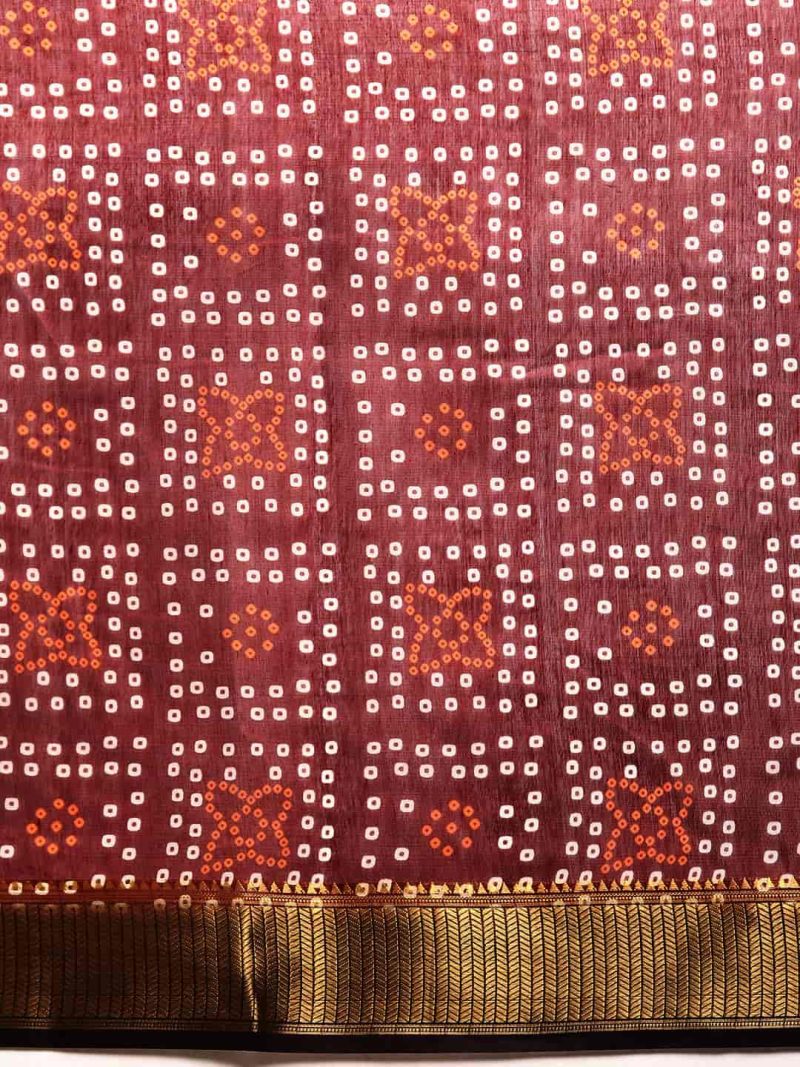 Women Kalamkari Digital Print Saree - Image 4