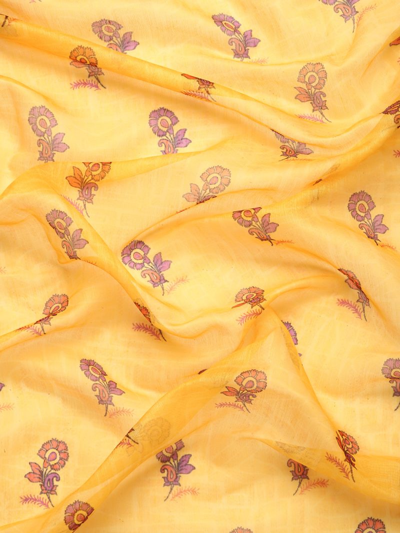 Women's Cotton Blend Digital Print Saree - Image 6