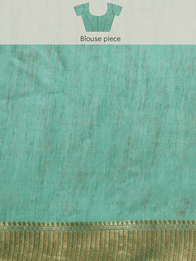 Women's Cotton Blend Digital Print Saree - Image 8